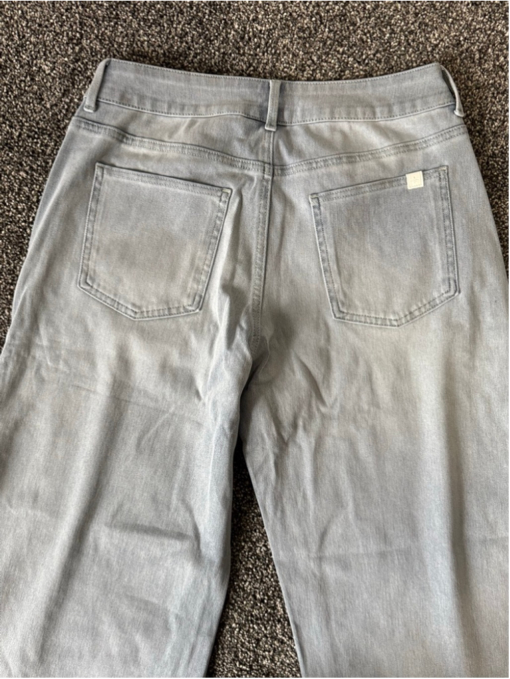 Halara Flex™ Asymmetric Low Rise Baggy Wide Leg Washed Jeans Size Small Long - Picture 15 of 16